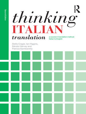 cover image of Thinking Italian Translation